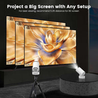 Mini 210° Smart Projector with Extra Large-Screen Display