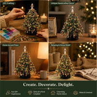 🎄✨ DIY Beaded Christmas Tree Kit – 🎅Create Your Own Sparkling Holiday Decoration