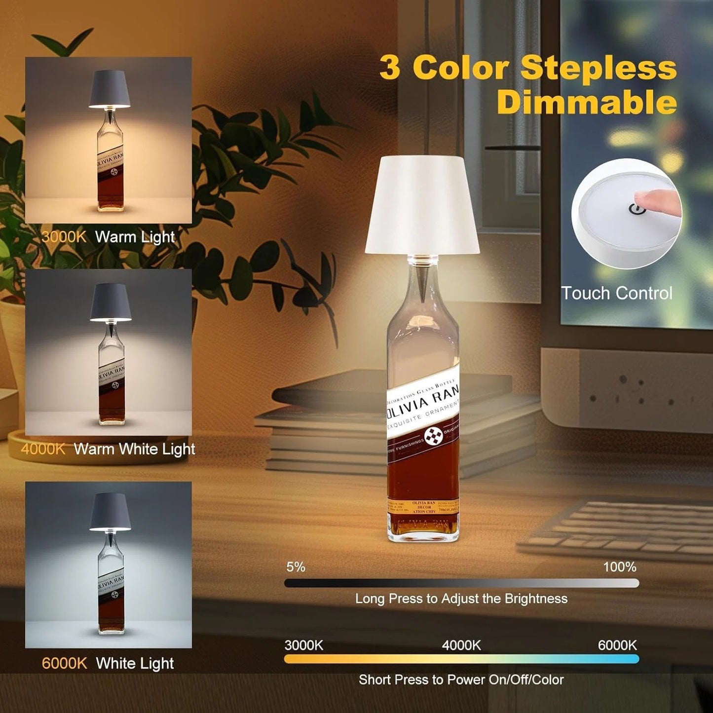 Gen.2 BottleGlow RGB Touch Lamp