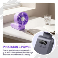 Portable Turbo Mini Fan with Ice Cooling Plate