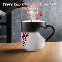 Heart-shaped Color-changing Ceramic Mug(Free ❤Spoon)