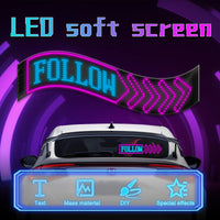 GlowPanel X – Programmable Car LED Display with Smart Remote Control