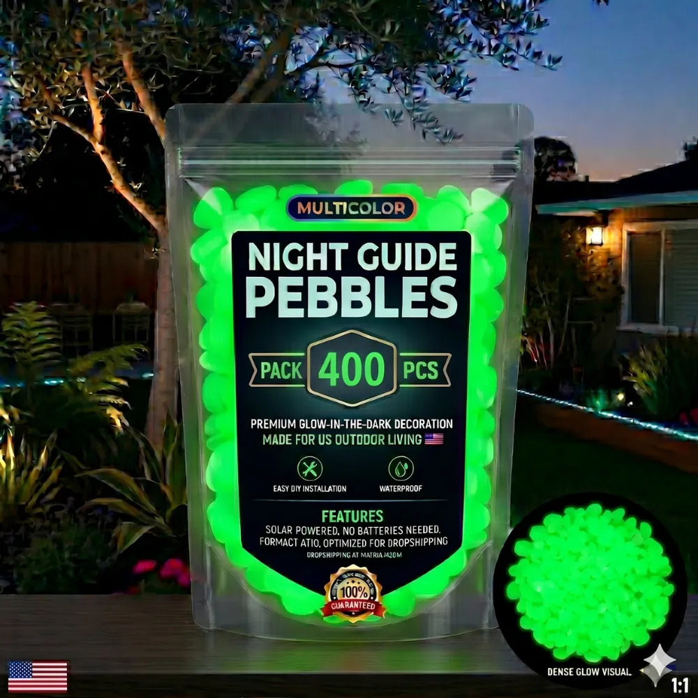 💥LAST DAY SALE 48%OFF💥🌈Colorful Glow-in-the-Dark Garden Stones